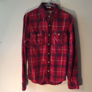 A&F flannel button down shirt